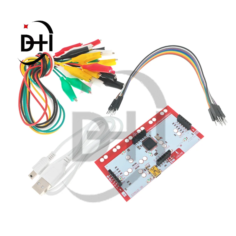Mk Set Deluxe Kit Con Kit Stater Fai Da Te Per Kit Makey Con Cavo Usb Di Tipo C Dupond Line Clip A Coccodrillo Per Bambini
