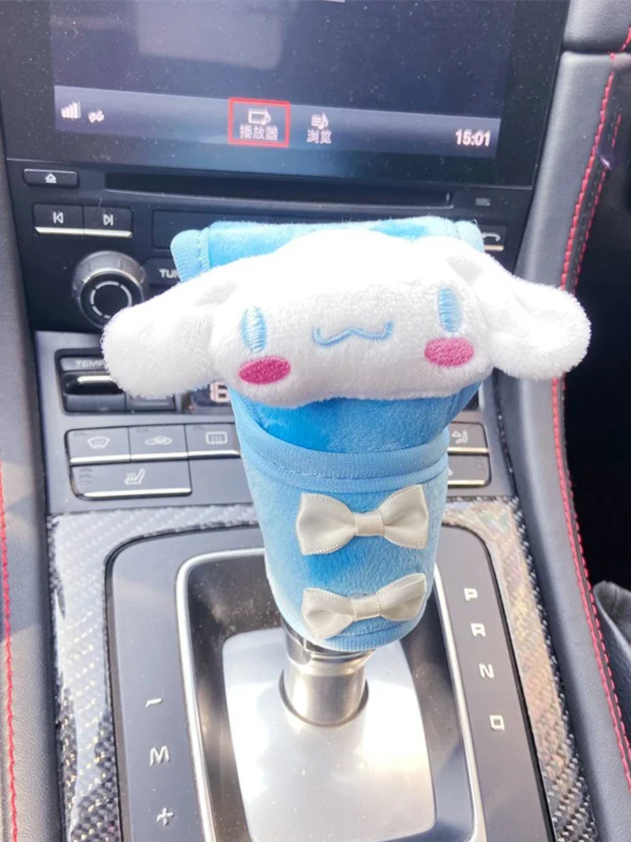 자동차 핸드 브레이크 그립 커버 부드러운 플러시 겨울 따뜻한 핸드 브레이크 범용 자동차 장식 소프트 핸들 플러시 슬리브 자동차 액세서리