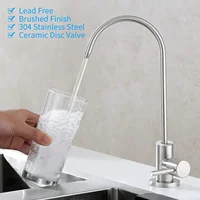 Robinet filtre à eau, purificateur sans plomb, robinet filtré, convient aux unités d'osmose inverse ou système de filtration d'eau, robinet de cuisine RO 1