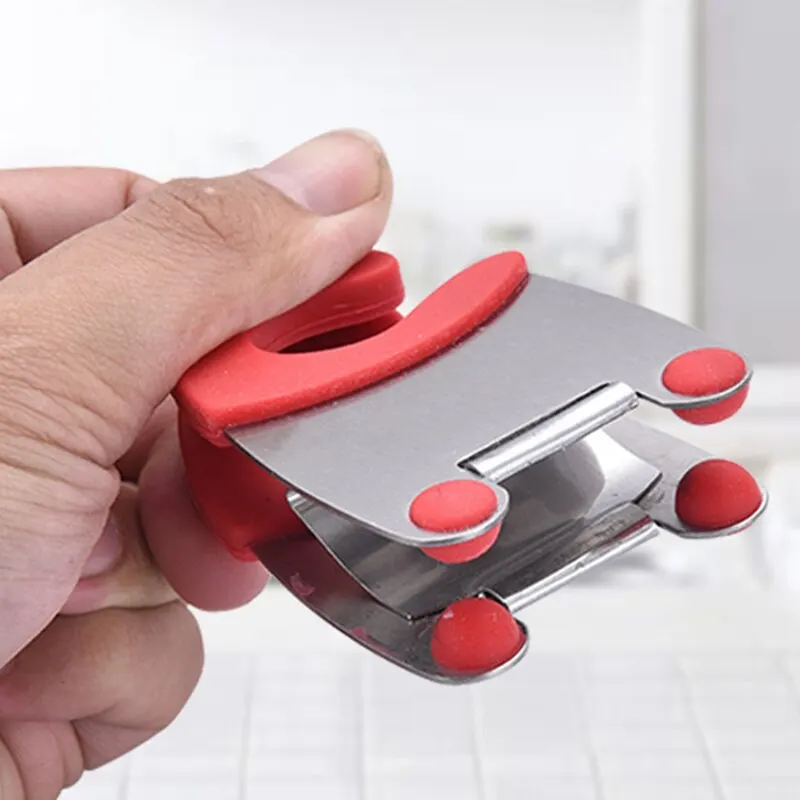 Pot Clip Stainless Steel Pot Holder Spoon Rest Silicone Anti Scald Grip Easy Fixed Clamp Kitchen Accessories Tools kitchen utensil holder kitchen accessories kitchen tool kitchen holder clip silicone kitchen holder kitchen anti scald holder