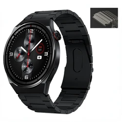 Premium Titanium Alloy 22mm Strap - Elegant Business Wristband for Samsung Gear S3 (Black)