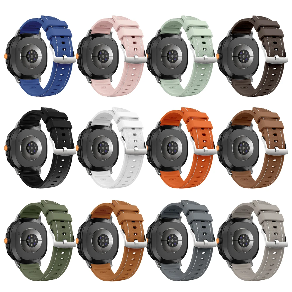 Premium Silicone-Leather Hybrid Sports Strap