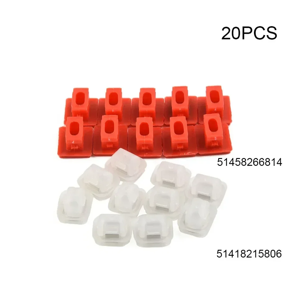 10 Œillets/Clips De Garniture De Porte Pour BMW E46, E90, E91, E92, E93 - Plastique Translucide, Remplacement - 2