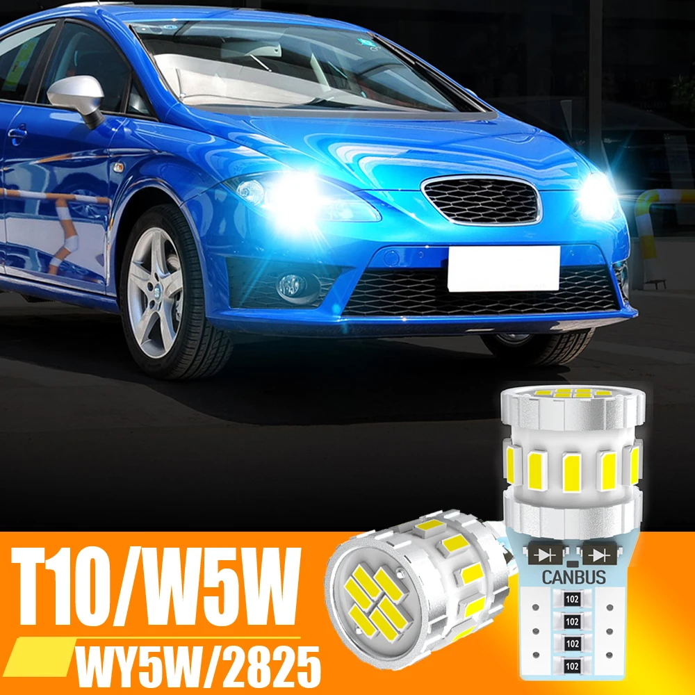 

2 шт., Автомобильные светодиодные лампы T10 W5W с Canbus