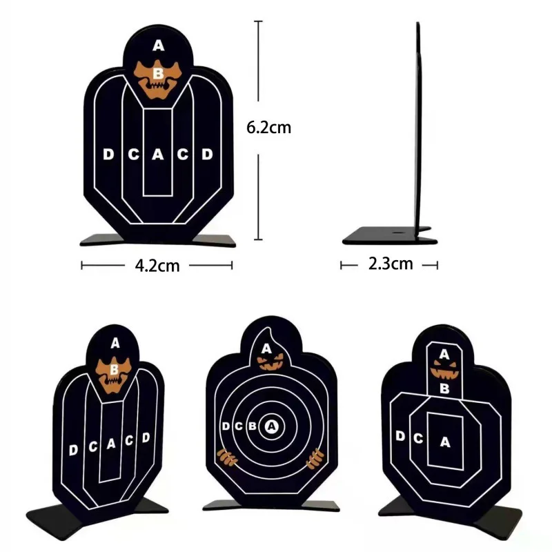 Small People Steel Inoxidable Targets 3-Pack Metal Alloy Shooting Practice Goals