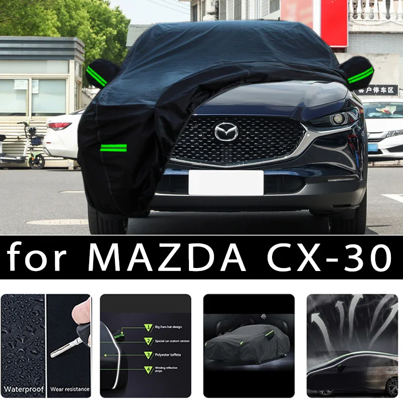 

For MAZDA CX-30 Outdoor Protection Full Car Covers Snow Cover Sunshade Waterproof Dustproof Exterior Car accessories