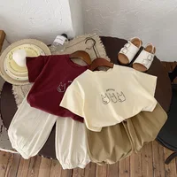 Short Sleeve TShirt Summer Wear New Kids Short Sleeve Tops Girls Cute Print Tees Simple Versatile Tees For 0-6Years Old Child