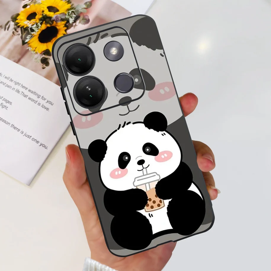 Luxury Marble Soft Silicone Back Cover Phone Case for Infinix Smart 7 Series