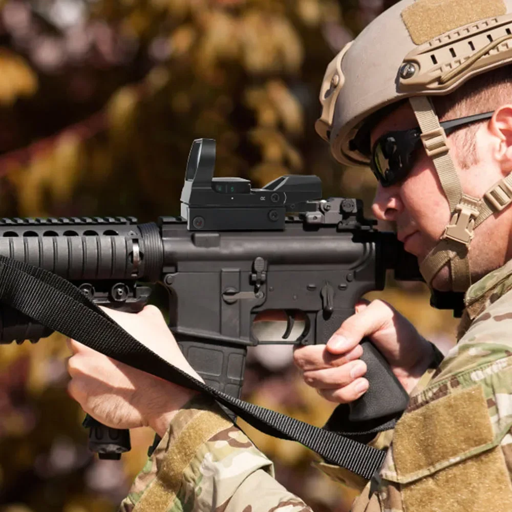 Tactical Riflescope Hunting Optics Red Green Projected Dot Sight Reflex 4 Reticle Scope Collimator Sight for 20mm Rail