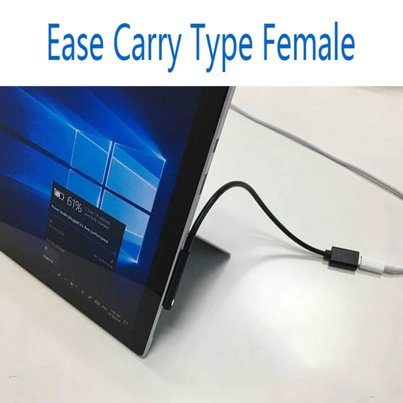 Type-C to Micro soft 7/6/5/4/3 Tablet Charging Cord PD Fast Charging Cord for Surface Pro Fast Charging Wire USB3.1