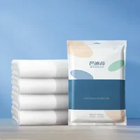 Disposable Bed Sheets Quilt Covers Pillowcases Quilt Covers Travel Thickened Dirty Hotel Bedding Train Sleeper Four-piece Set 4