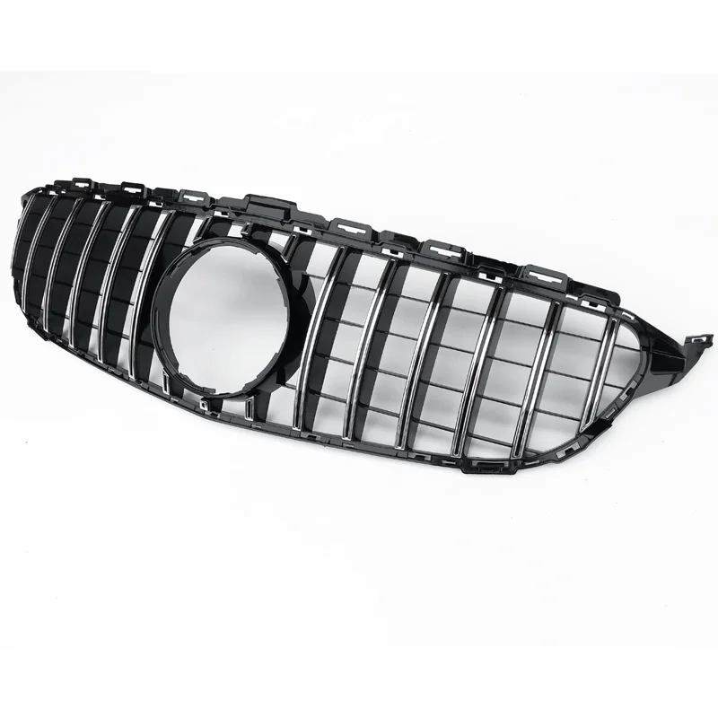 

FOR BENZ C CLASS Factory outlet abs materials W205 GT without camera hole Vertical Grill 2015-2018