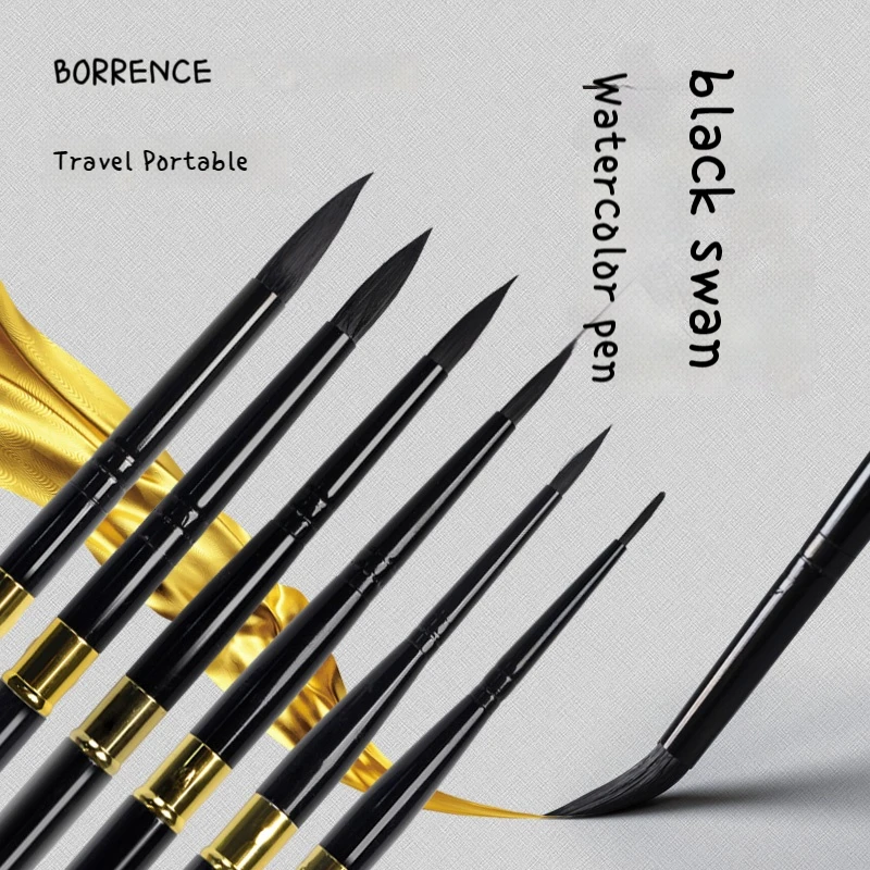Borrence 수채화 펜 DIY 디지털 오일 브러시, 페인팅 브러시, 레드 팻 맨 안료 아트, 특수 연필 재료, 에스칼라
