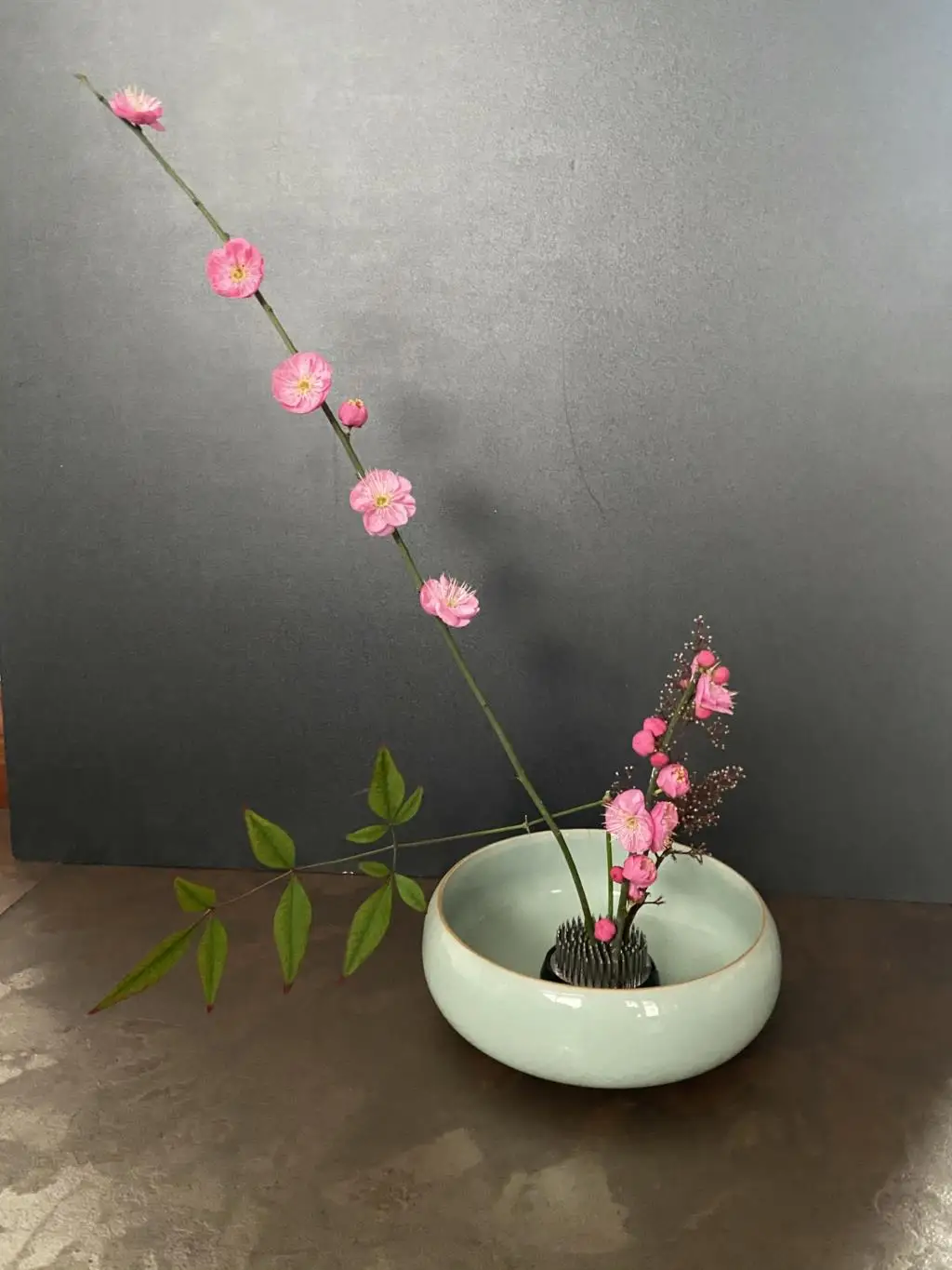 Japanese Ikebana Copper Kenzan Flower Brass Holder Flower