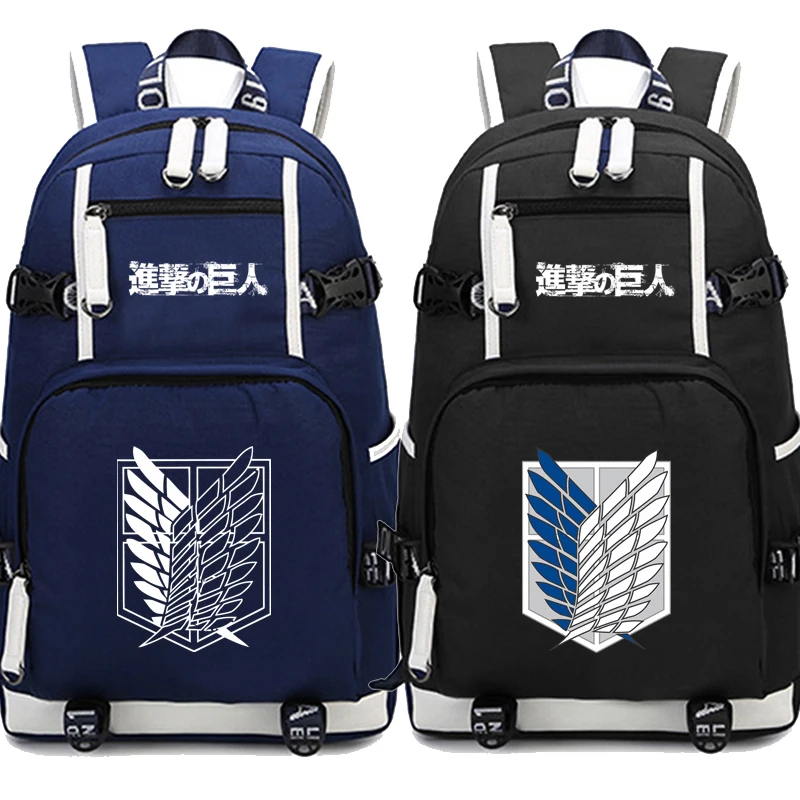 

Attack on Titan Daily Backpack Fashion New Casual High Quality Men Women Rucksack Students Large Capacity Mochila