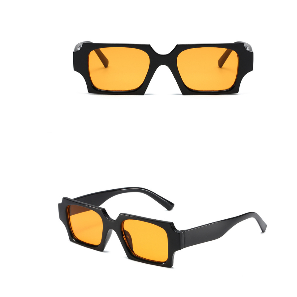 Fashion Square Women Luxury Sunglasses Retro Brand Designer Men Trending Leopard Blue Green Sun Glasses Shades UV400