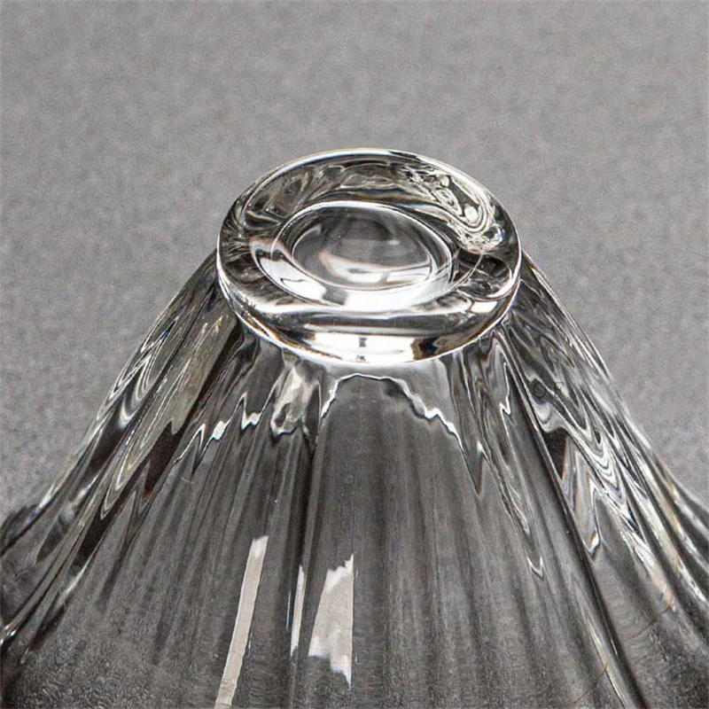 Japanese Style Flower Shape Small Capacity 40ml Clear Kung Fu Glass Tea Cup Glass Cup Teacup Teaware Accessories