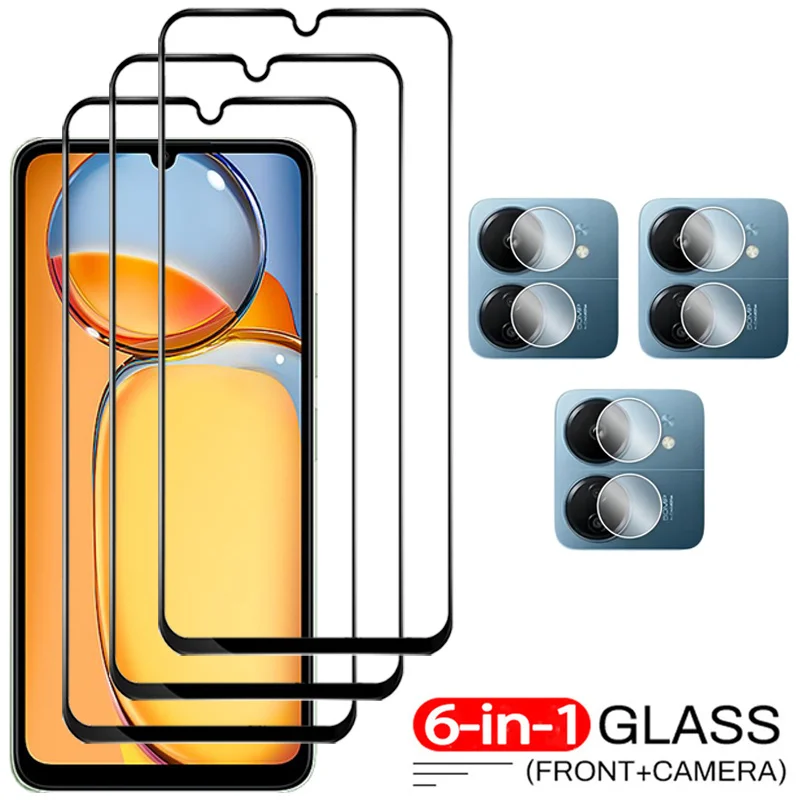 

Redmi 13C 12C 11A 10C 10A 9C Glass, Screen Protector for Xiaomi Redmi 13C Tempered Glass Protection Redmi 9C NFC Camera Film
