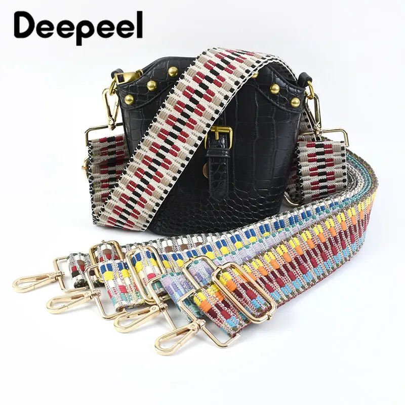 

Deepeel 5cm Color Wide Adjustable Bag Belt for Handbag Fashion Long Crossbody Shoulder Strap Backpacks Sewing Straps Accessories