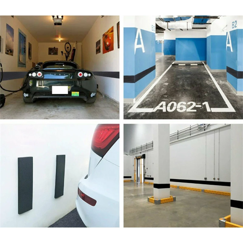 4Pcs Auto Anti-Kollision Streifen Garage Auto Tür Schutz Wand Ecke Stoßstange Schutz Schaum Block Für Parkplatz plätze Auto Tür Univers – Detail 4