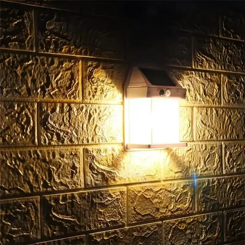 Solar Tungsten Night Lamp Wall Lantern with 3 Lighting Modes Waterproof