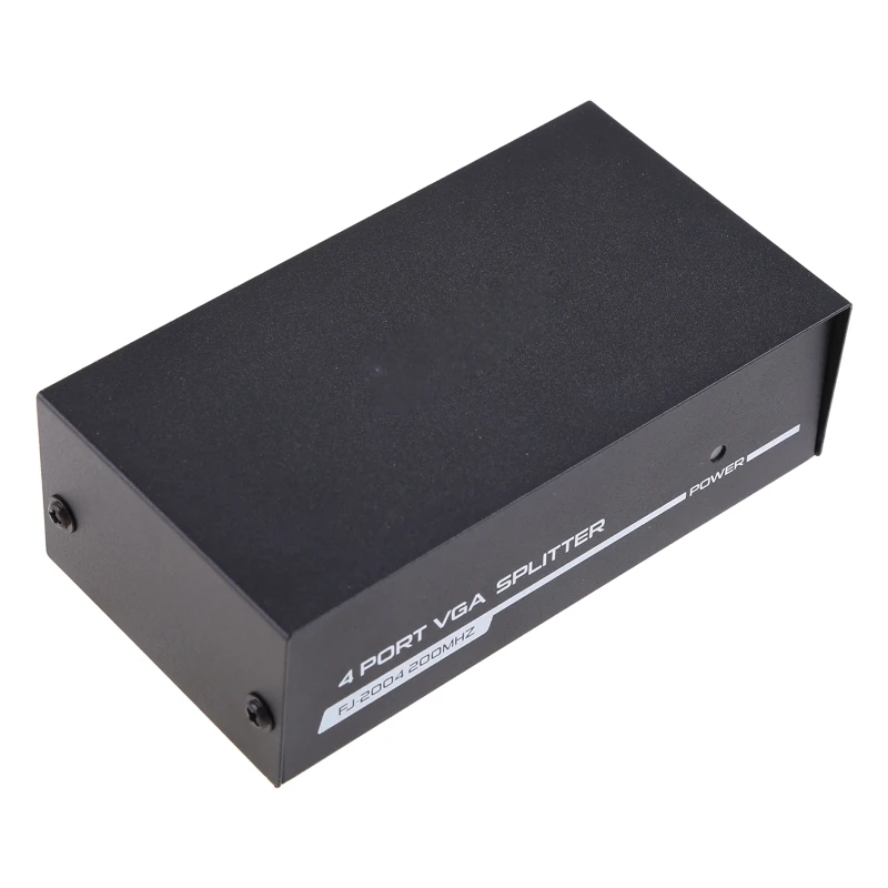 4 Port VGA Frequency Divider 200Hz Video Splitter High 1600*1280 Resolution 25m Transmission Distance |