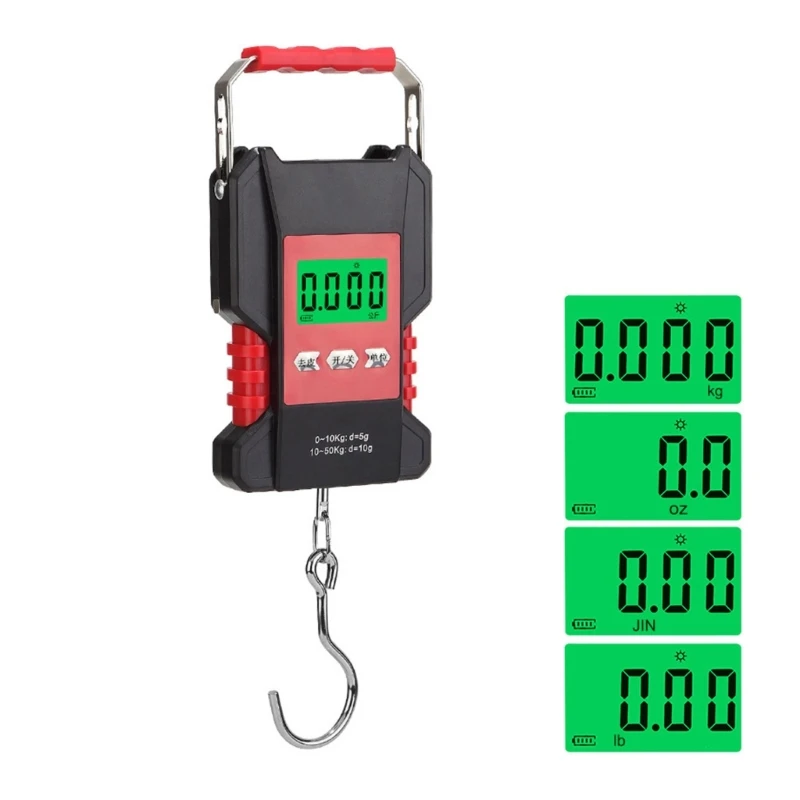 Portable LCD Digital Hanging Scale Luggage Suitcase Baggage Weight
