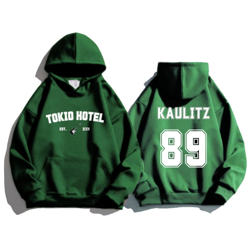 Kaulitz Sweatshirts Print Men/Women Casual Fashion Long Sleeves Tracksuit Woman Pullover Hooded Shirt Oversized Unisex Clothing