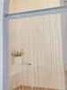 Crystal bead string curtain 1X2 M Tassel fringe door curtain for white salon and sheer wedding decoration living room divider 4