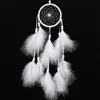 55cm White Dream Catcher Net with Feathers Handmade Wall Hanging Car Ornament Craft Home Decoration Decor Wind Chimes Dropship 1