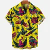 2024 Devil Horror 3d Print Hawaiian Shirt Men Clothes Breathable Loose Men's Shirts Male Short Clothes Sleeve Summer Male Shirt 4