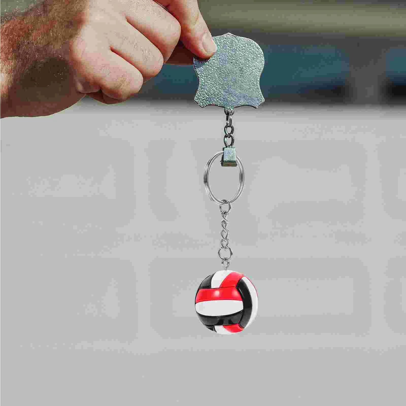 

Key Chain Ring Bag Pendant Mini Volleyball Multifunction Ornament Imitation Exquisite Student Keyring