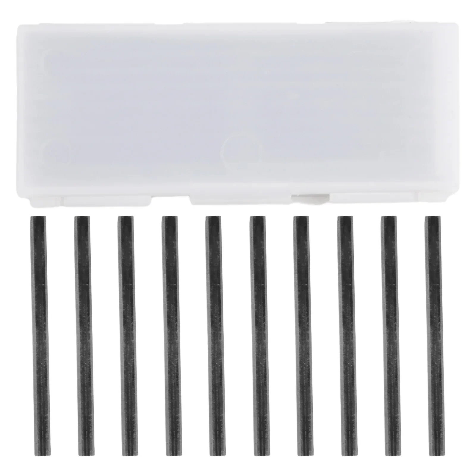 82mm Carbide Planer Blades Hard Alloy High Precision Kits Manganese Steel Set Slide-in Design For Cutting Woods 10pcs New
