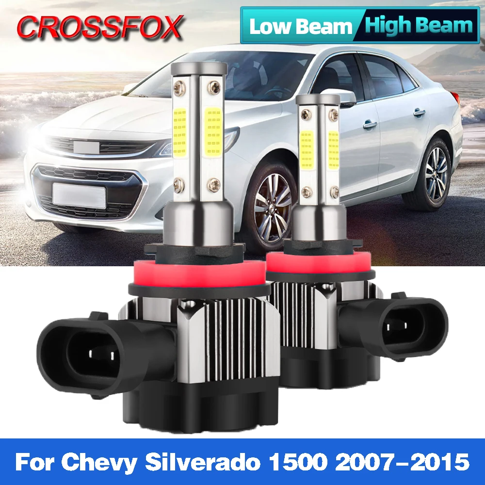 

H11 9005 HB3 Canbus LED Car Headlight 12000LM 90W Auto Headlamp For Chevy Silverado 1500 2007-2009 2010 2011 2012 2013 2014 2015