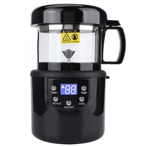 가정용 전기 미니 커피 로스터, 연기 없음, 커피 콩 베이킹 기계, CE/CB, 80-100g, 110-240V, 1400W 2