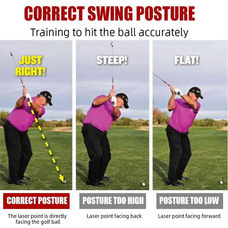 PGM Golf Swing Practitioner Laser Planar Swing Assistant Corrector Precision Adjustable Angle JZQ032