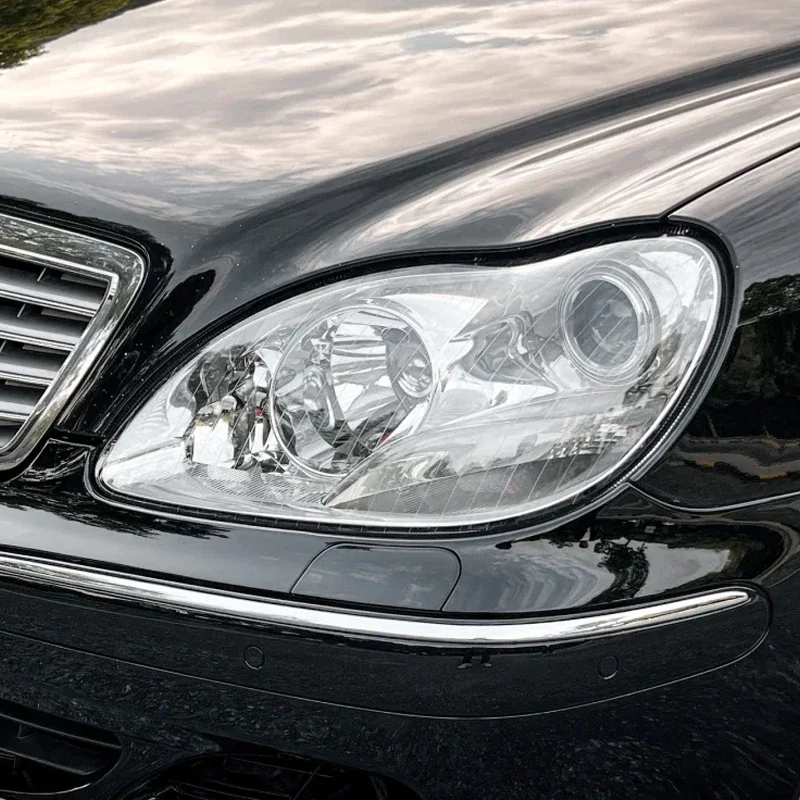 車用ランプシェードカバー モンデオ用 2007-2012 ヘッドランプ透明カバーランプシェードランプヘッドライトシェル交換レンズ 車  フォードモンデオ2007-2012用ヘッドランプ,透明カバー,ランプ,マスク,プレキシガラス,オリジナルレンズの交換 フロントガラススポイラ 2 個 ために ために S クラス W220 1998-2005 車のヘッドライトカバークリアレンズヘッドラ
