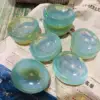 Polished Quartz Crystal Opal Bowl Carved Gemstone Craft Healing Reiki Home Decoration 1