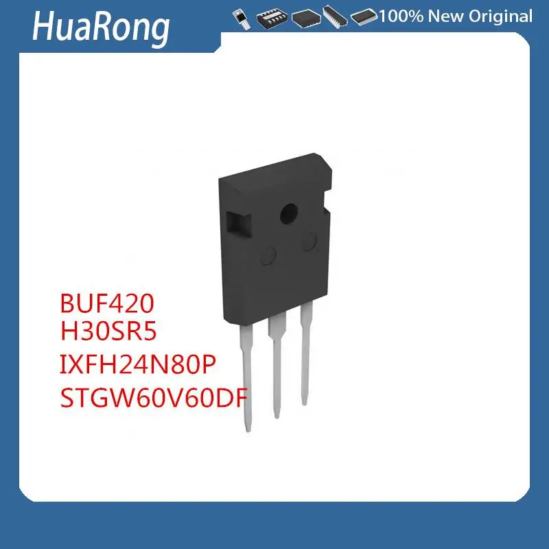 

5Pcs/Lot H30SR5 IHW30N160R5 TO-247 IXFH24N80P STGW60V60DF BUF420