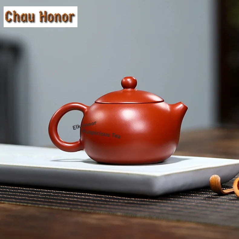 210ml Luxury Yixing Purple Clay Teapots Handmade Xishi Pot Raw Ore Dahongpao Mud Kettle With Infuser Zisha Tea Set Tea Services