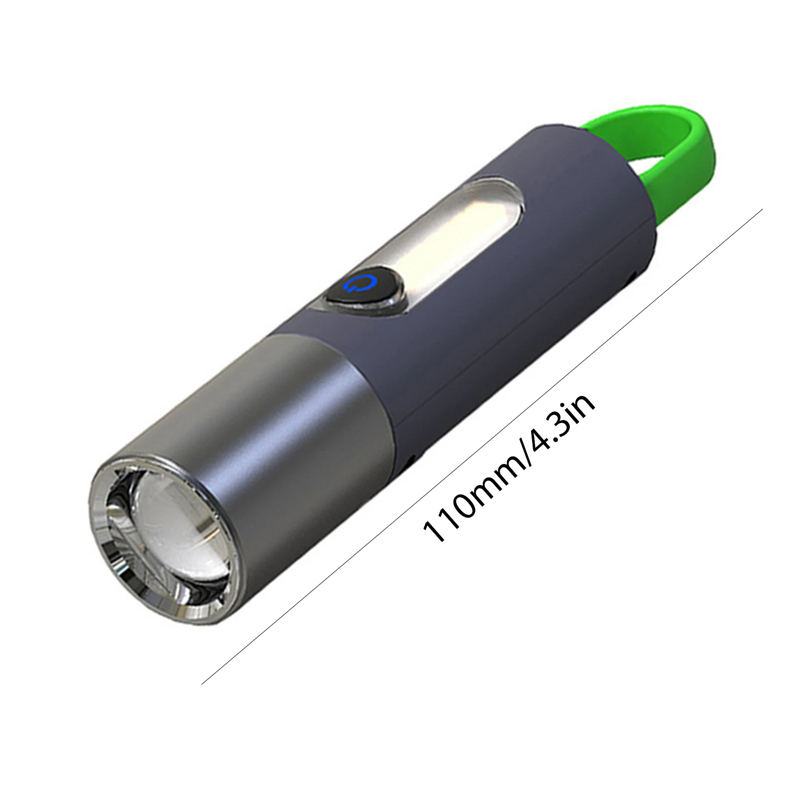램프갓이 있는 USB 소형 토치 라이트 1200mAh 자전거 손전등 4가지 모드 야간 라이딩을 위한 충전식 방수 강력한 조명