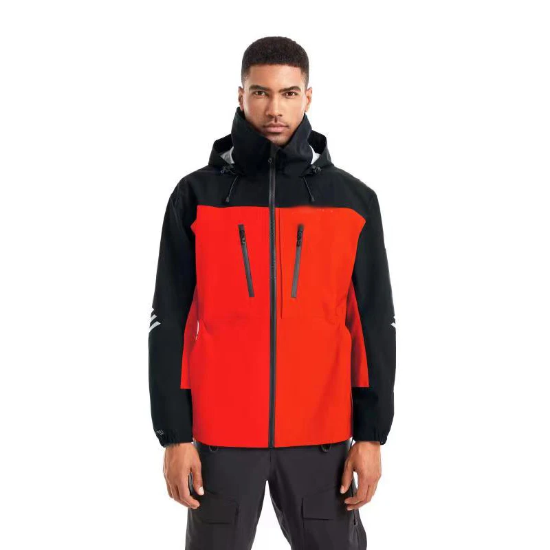 Men's Waterproof Pro Dry Fishing Jacket Breathable Outwear Seafaring with Hidden Hat 5