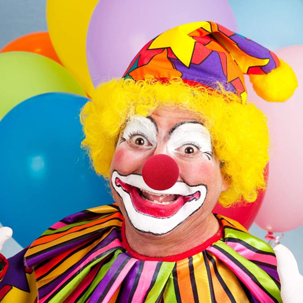 30Pcs 5cm Red Sponge Ball Clown Nose Magic Performance Props Halloween  Birthday Carnivals Party Decor Foam Ball Circus Cosplay - AliExpress