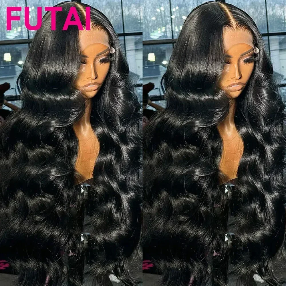 OUCEY HD Transparent Deep Wave Front Wig12-32 Inches Curly Lace Front Human Hair Wig