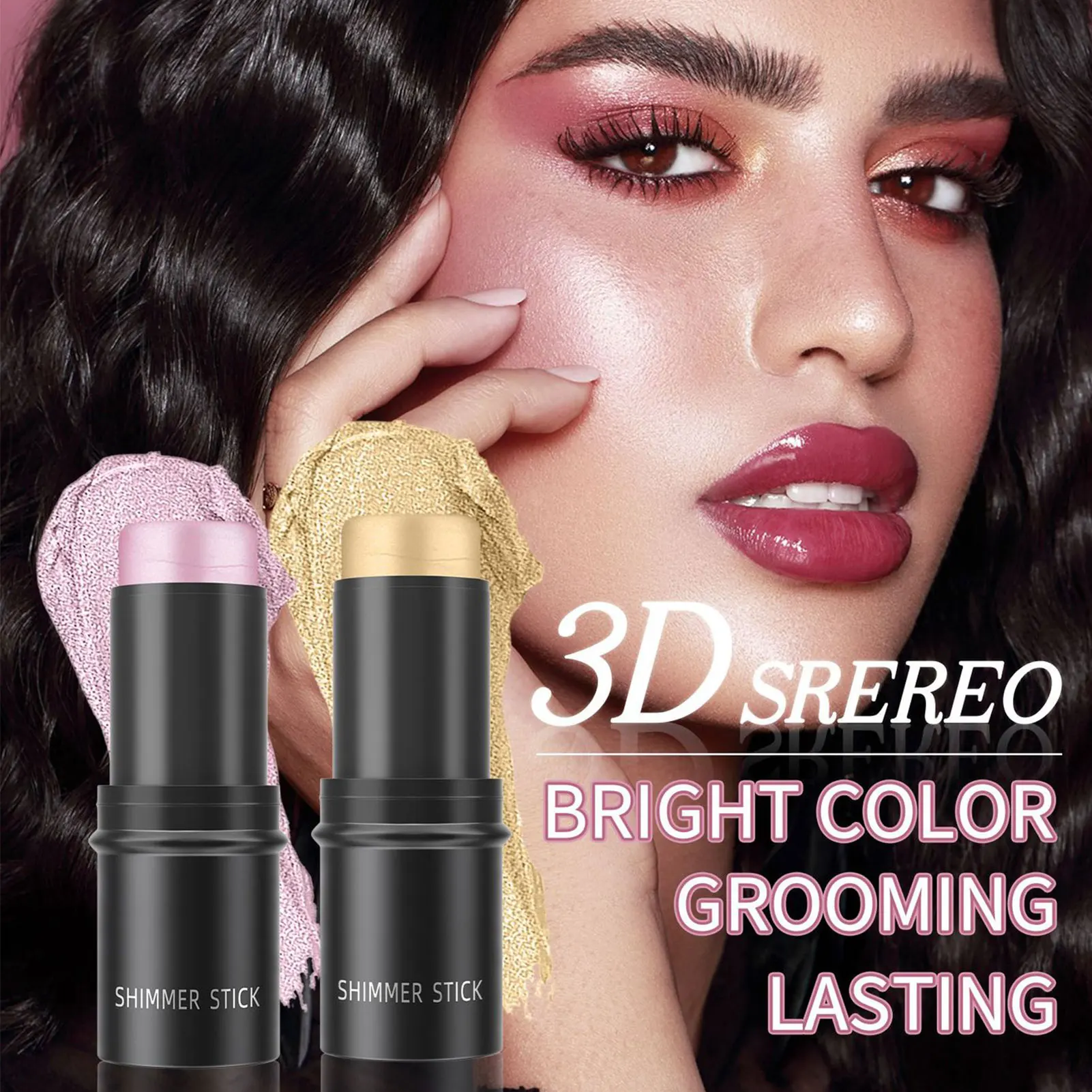 Highlighter Stick White Highlighter Makeup 3 Color Highlighter Eyeshadow Stick Set Highly