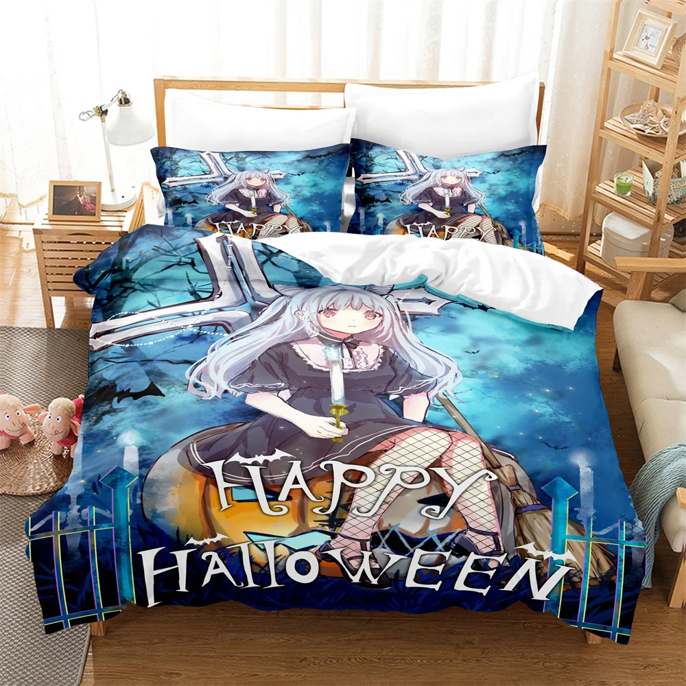 

3PCS Beautiful girl Bedding Sets Home Bedclothes Super King Cover Pillowcase Comforter Textiles Bedding Set
