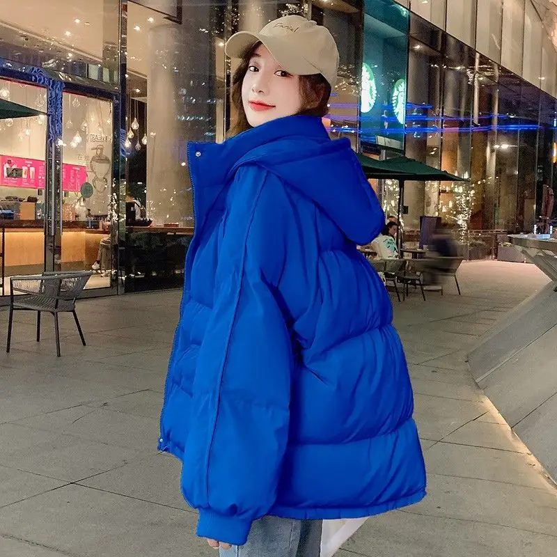 

Winter Coat for Women Coats Parkas Jackets Hooded Down Cotton Padded Jacket Warm Thickening Loose New 2022 Bread Jacket