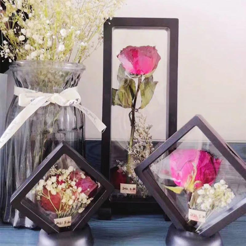 Three-dimensional Hollow Specimen Rack DIY Handmade Photo Frame Table Butterfly Insect Clay Dried Flower Preservation photo frame