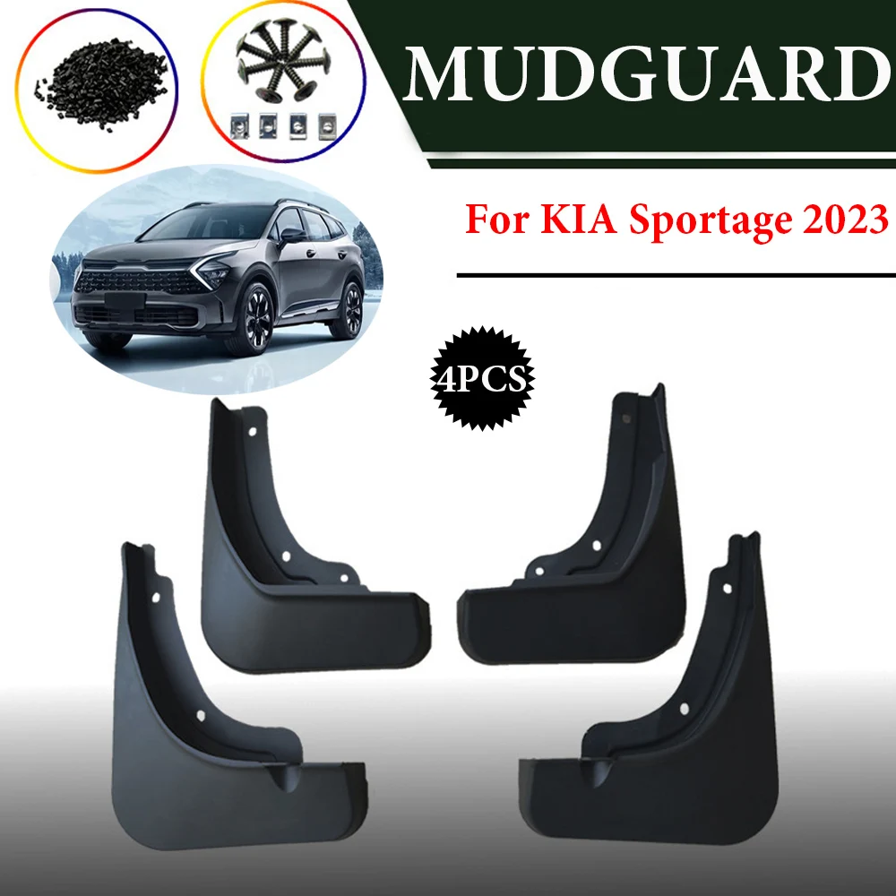 

Car Accessories MudFlaps For KIA Sportage 2023 Hybrid 5th Mudguards Mud Flap Splash Guards Front Rear Wheels Fender Auto Styline