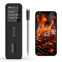 Bluetooth Wireless Meat Thermometer with Waterproof Probe, Digital LCD Display for Cooking, Oven, BBQ, Grill, and Smoker 1